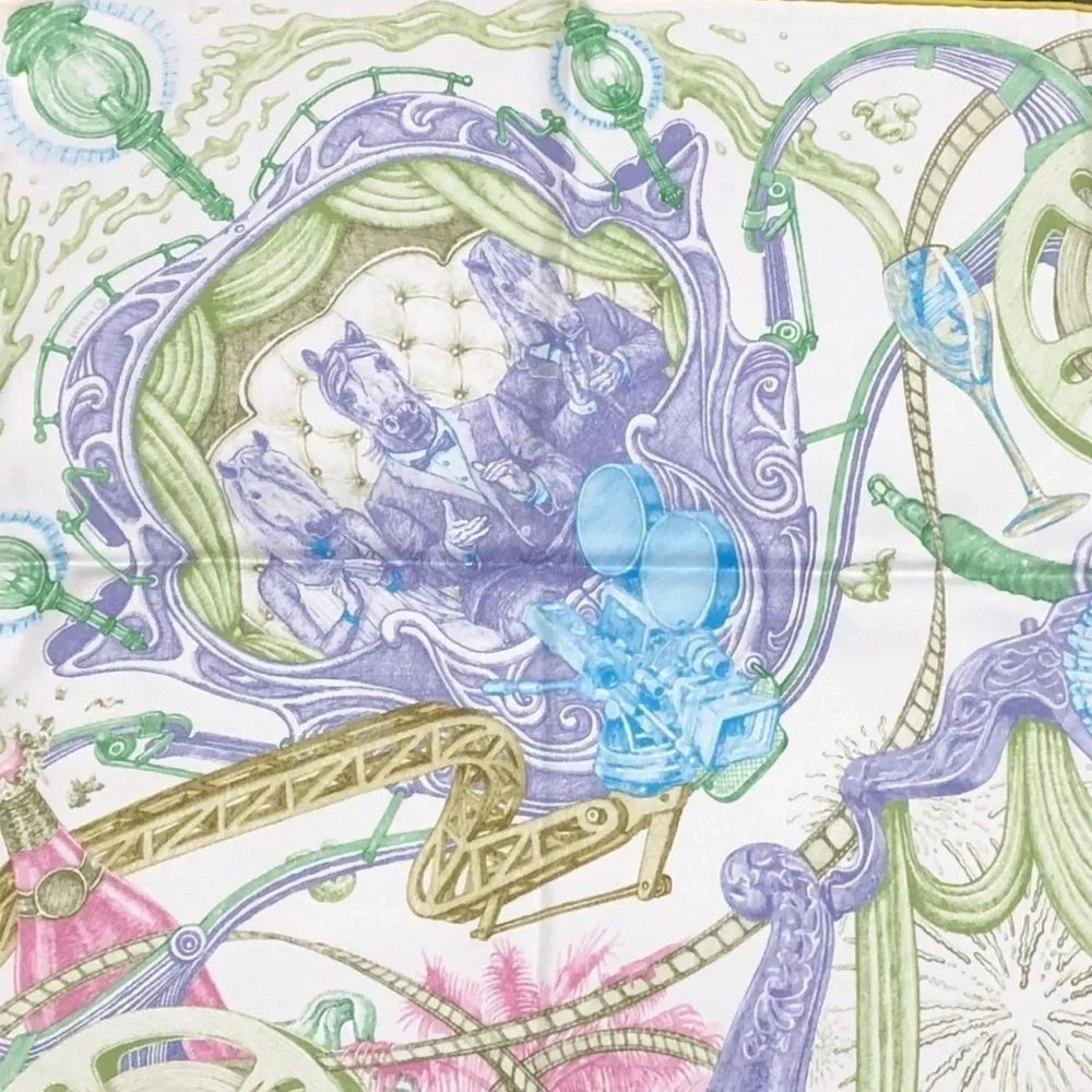 Silk Scarf THE HORSAWARDS 90Carre France with box